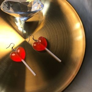 Heart Shaped Lollipop Earrings ❤️